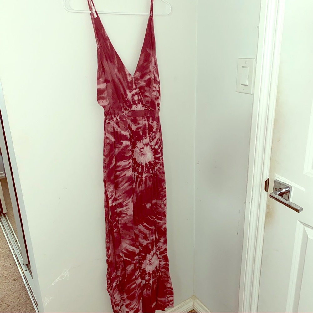 Tie dye flowy maxi